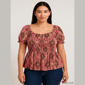 Torrid Peasant Top Size 3X